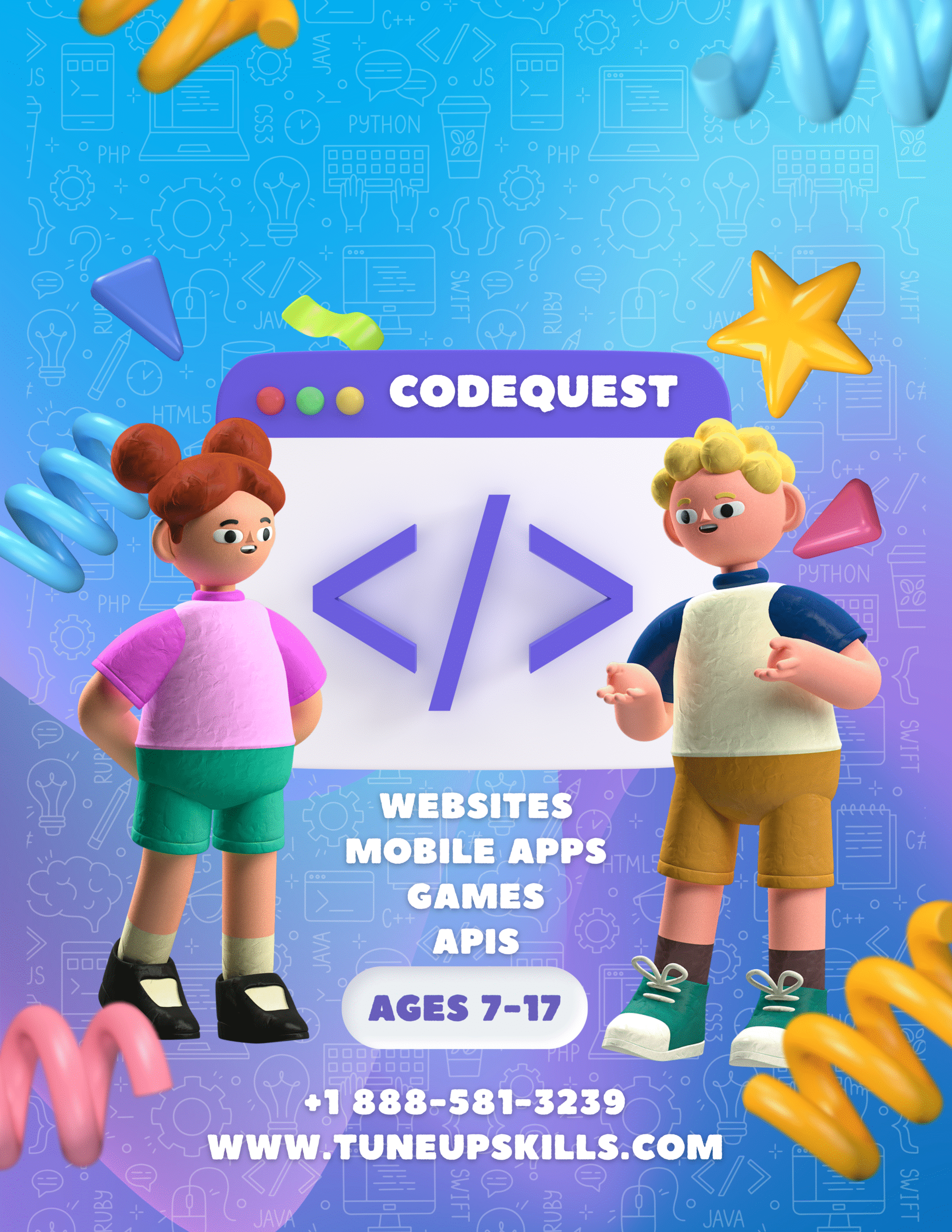CodeQuest Online Coding (Ages 7-17)